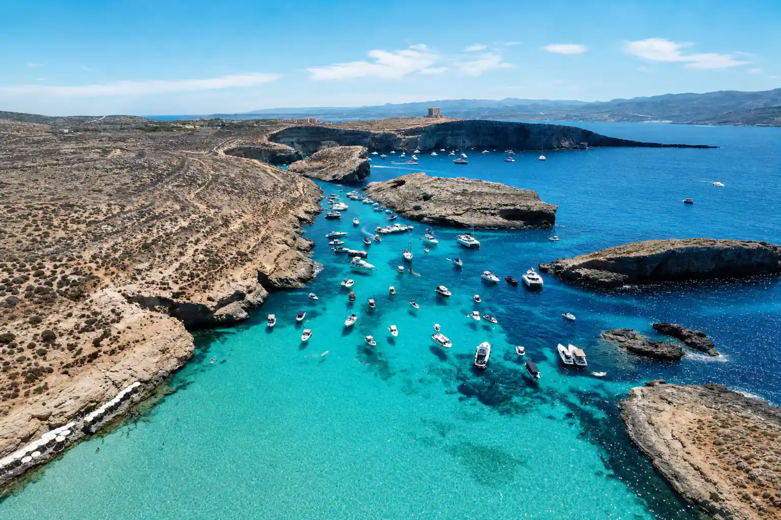 Bluelagoon Comino Gozo & Sea Caves with swim stops
